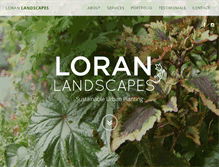 Tablet Screenshot of loranlandscapes.com